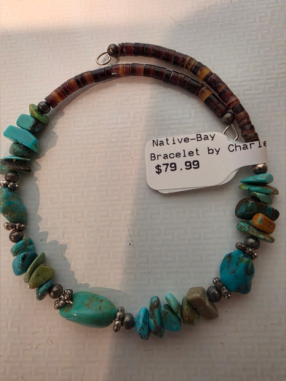 Native Bay Turquoise Nuggets Wrap Bracelet NWT